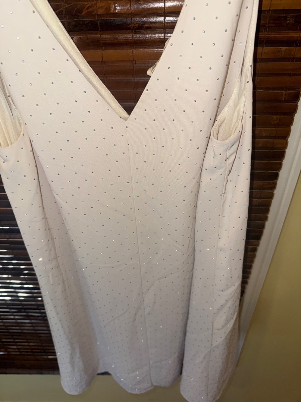 Hem & Thread White Embellished Dress Top